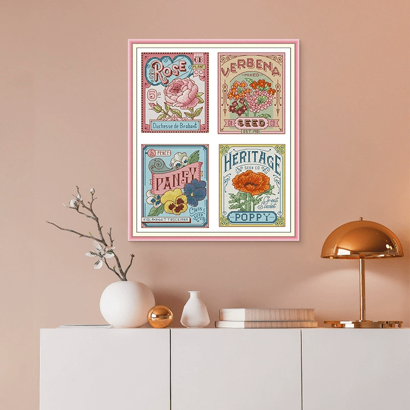 Cross Stitch Kit - Floral And Botanical Collections | Diy Needlepoint Kits | Great Handmade Gifts - image 1