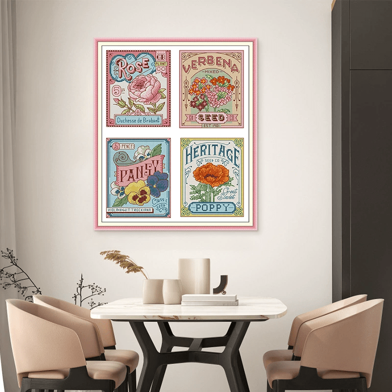 Cross Stitch Kit - Floral And Botanical Collections | Diy Needlepoint Kits | Great Handmade Gifts - image 2