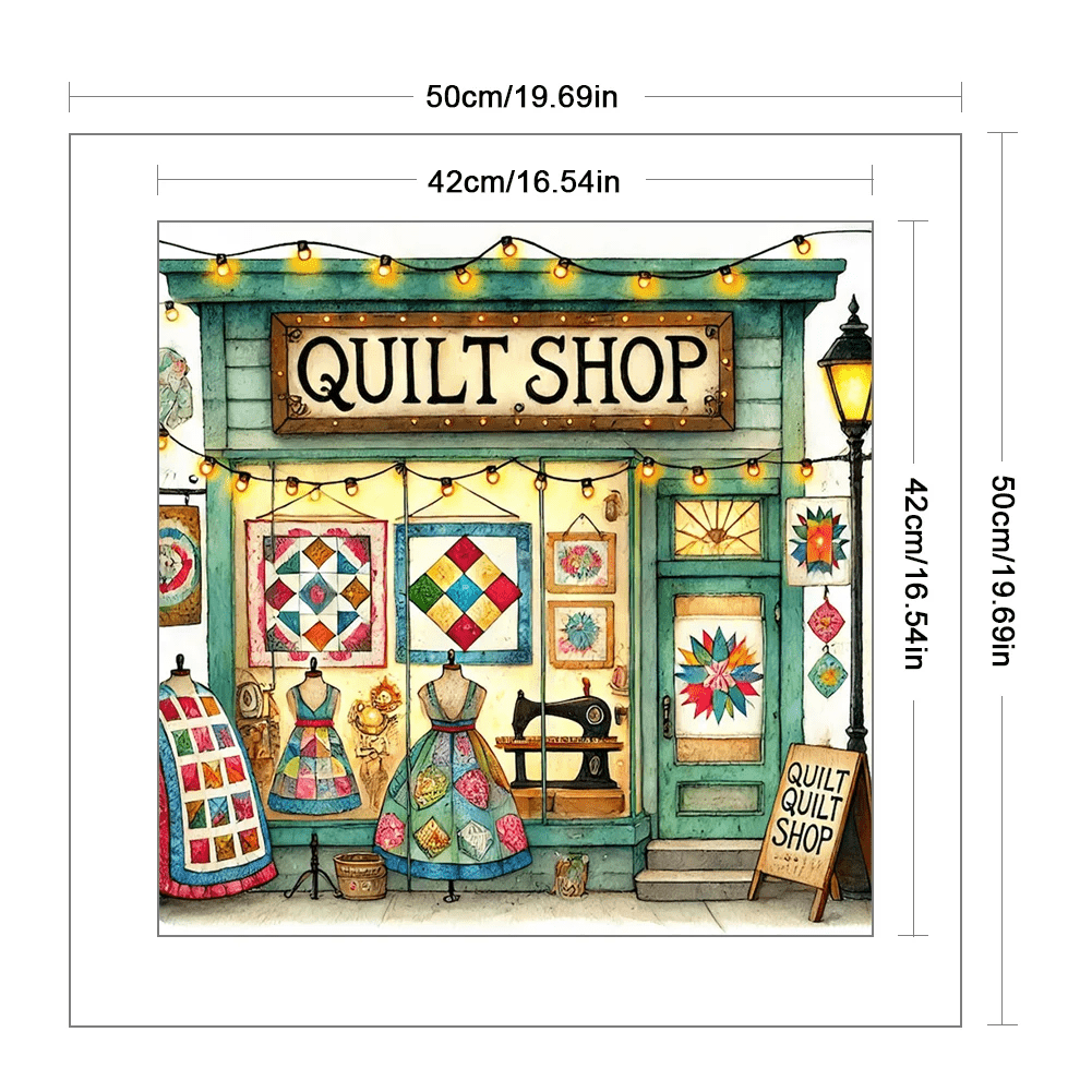 Cross Stitch Kit - Quilt Shop Series | Diy Craft Kit | Beginner Handmade Needlework  - image 3