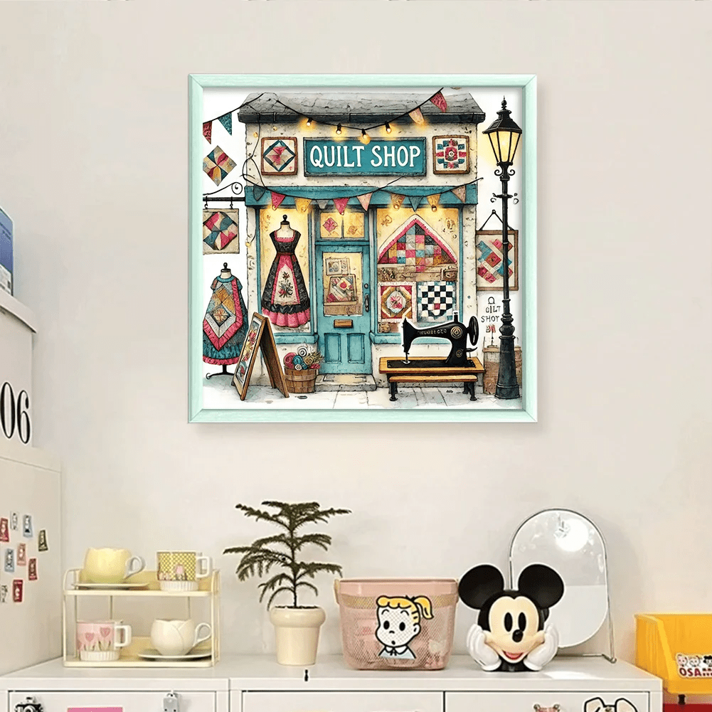 Cross Stitch Kit - Quilt Shop Series | Diy Craft Kit | Beginner Handmade Needlework  - image 1