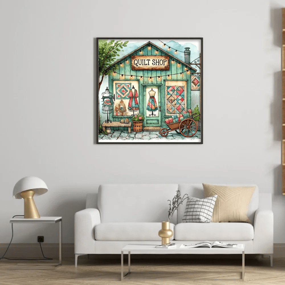 Cross Stitch Kit - Quilt Shop Series | Diy Craft Kit | Beginner Handmade Needlework  - image 2