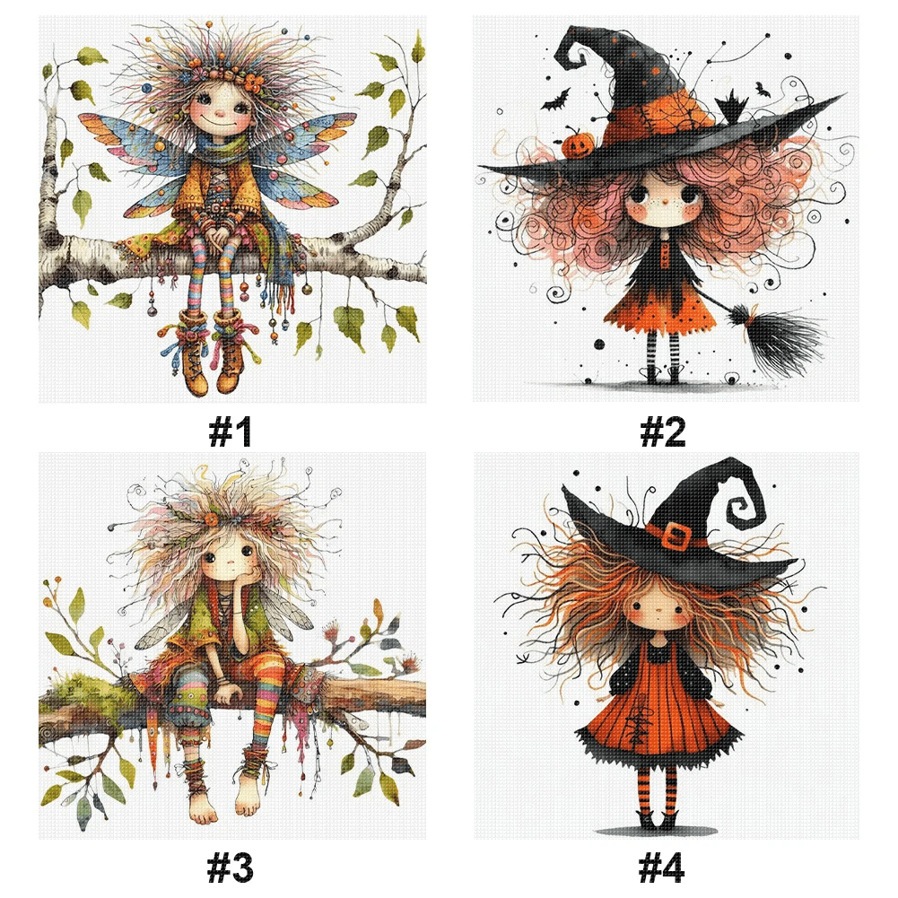 Cross Stitch Kit - Whimsical Girls | Diy Handmade Crafts | Housewarming Gifts - #4 - image 3