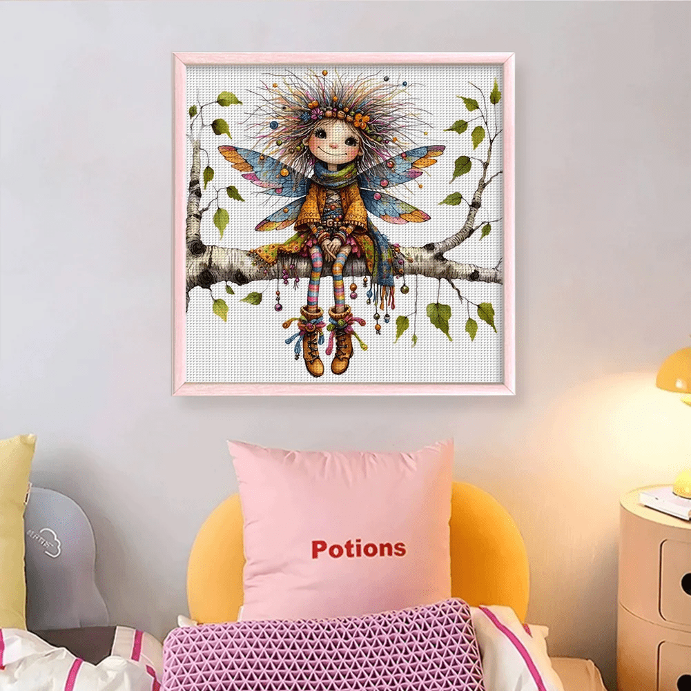 Cross Stitch Kit - Whimsical Girls | Diy Handmade Crafts | Housewarming Gifts - image 2