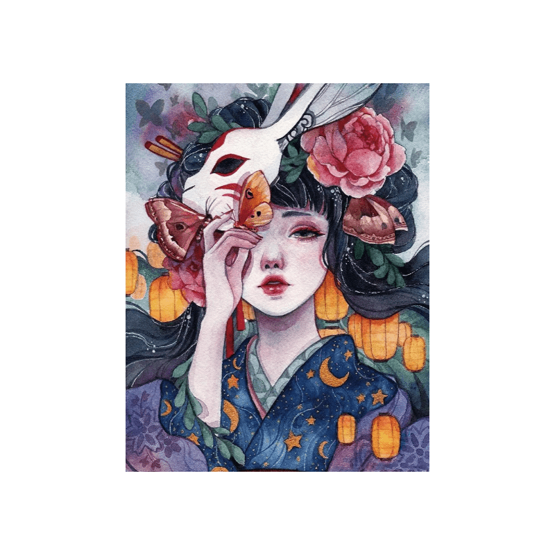 Cross Stitch Kit - Stunning Girl | Needle Kits For Beginners | Stylish Wall Decoration - Stunning Girl - image 0