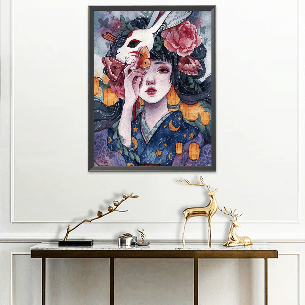 Cross Stitch Kit - Stunning Girl | Needle Kits For Beginners | Stylish Wall Decoration - image 2