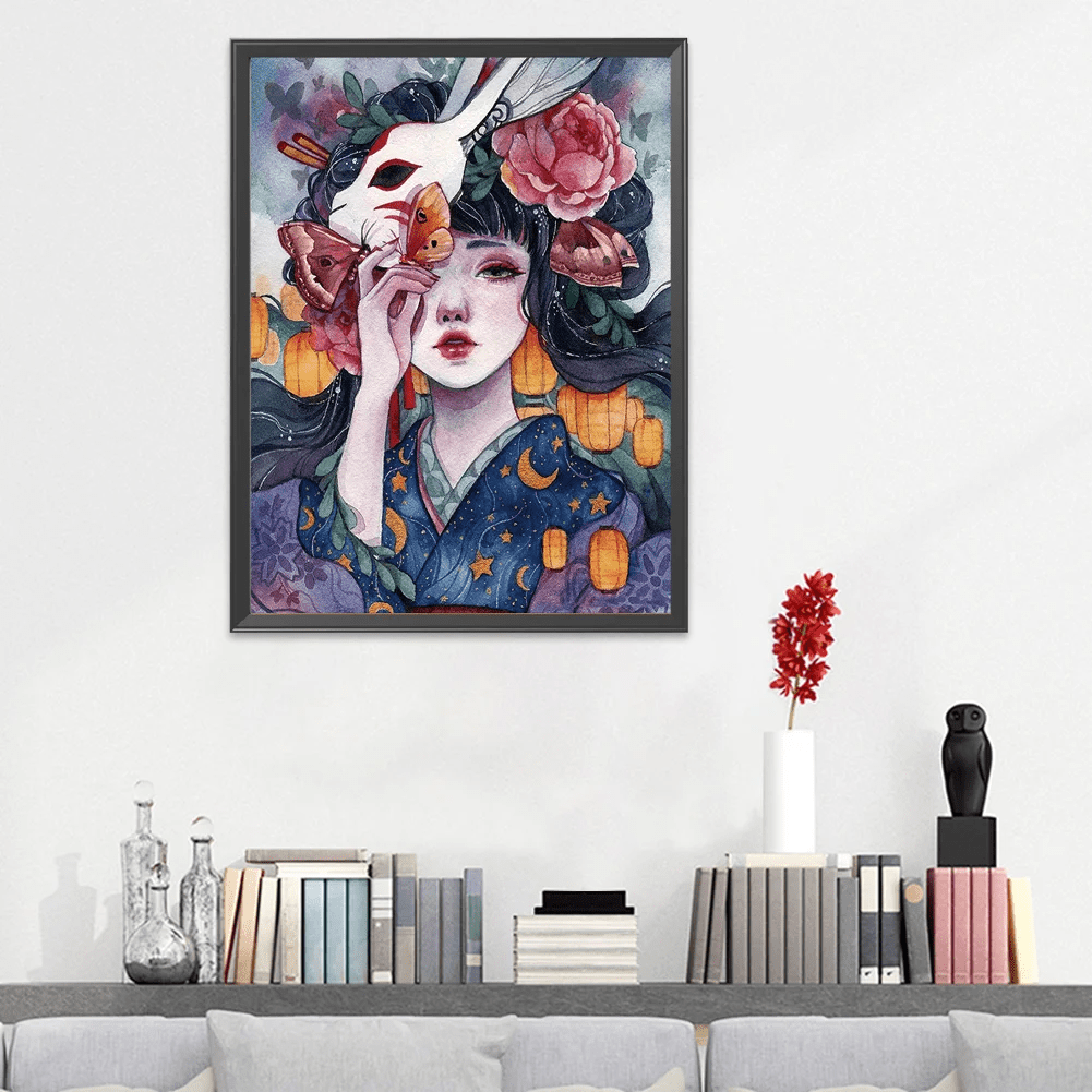 Cross Stitch Kit - Stunning Girl | Needle Kits For Beginners | Stylish Wall Decoration - image 1