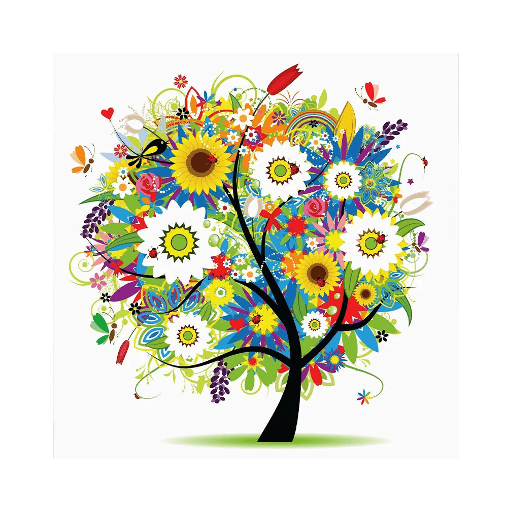 Cross Stitch Kit - Fantasy Tree | Colourful Handmade Craft | Nice For Home Decor  - Fantasy Tree - image 0