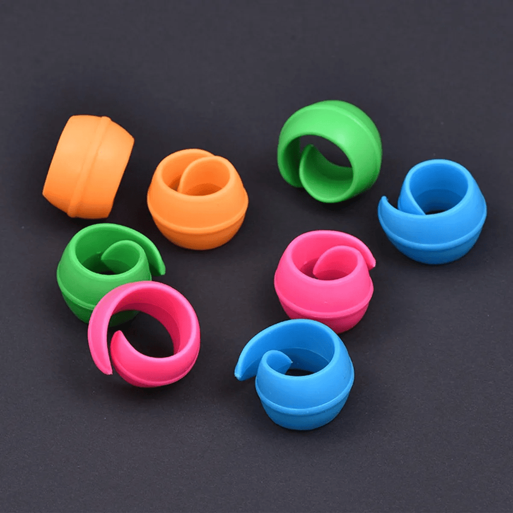 6pcs Cross Stitch Cloth Roll Silicone Clip Tools | Handmade Crafters Gifts - image 3