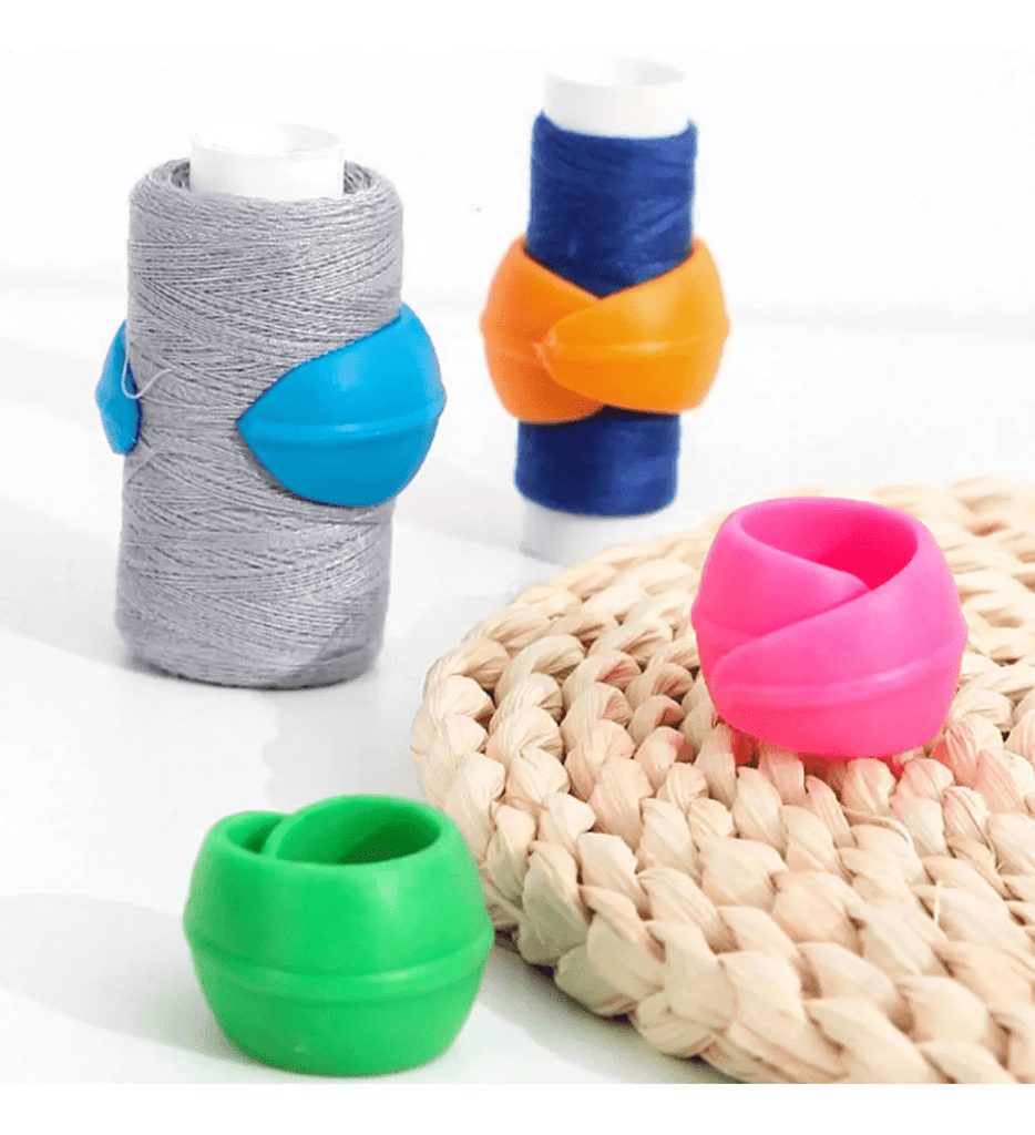 6pcs Cross Stitch Cloth Roll Silicone Clip Tools | Handmade Crafters Gifts - image 1