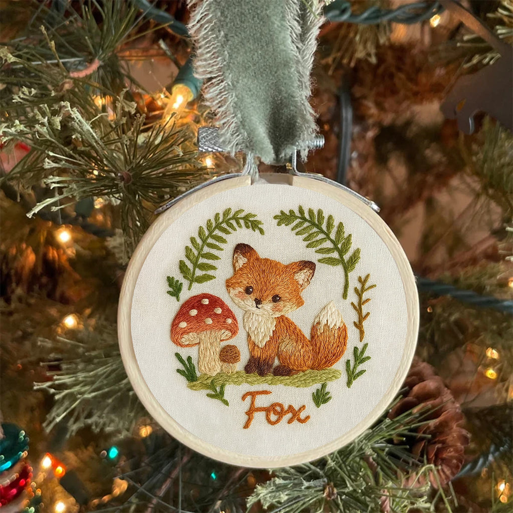 Rubbyoo Embroidery Kit - Forest Fox | Adorable Animal Sewing | Nice Desk Decor - image 4