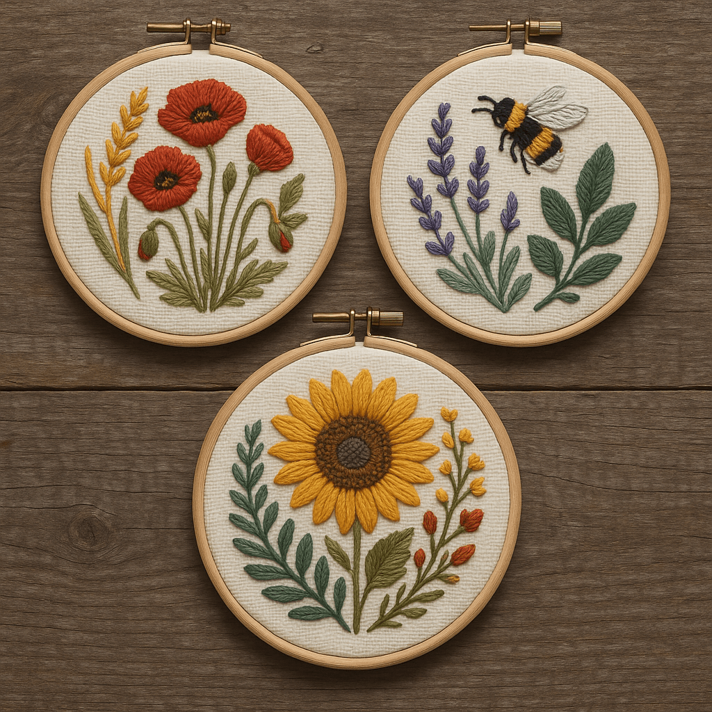 Rubbyoo Embroidery Kit - Forest Insects And Plants Series| Flower Handmade Craft | Landscape Stitch Artwork - image 6