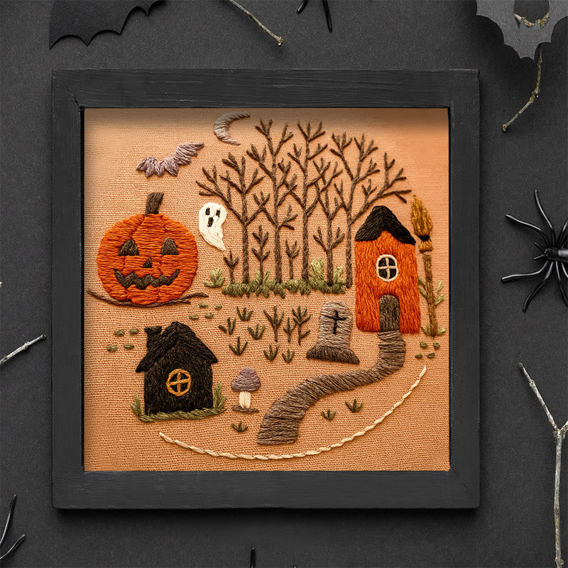 Rubbyoo Embroidery Kit - Halloween Spooky Scene | Great Halloween Decoration |  Diy Handmade Sewing Gifts  - image 9