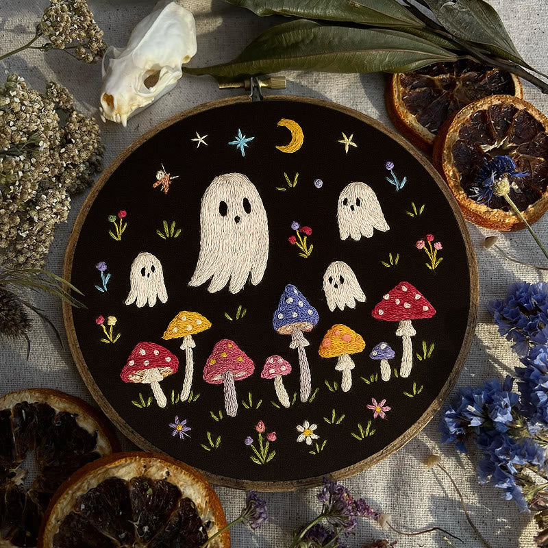 Rubbyoo Embroidery Kit - Halloween Spooky Ghosts | Creative Holiday Decor  - image 2