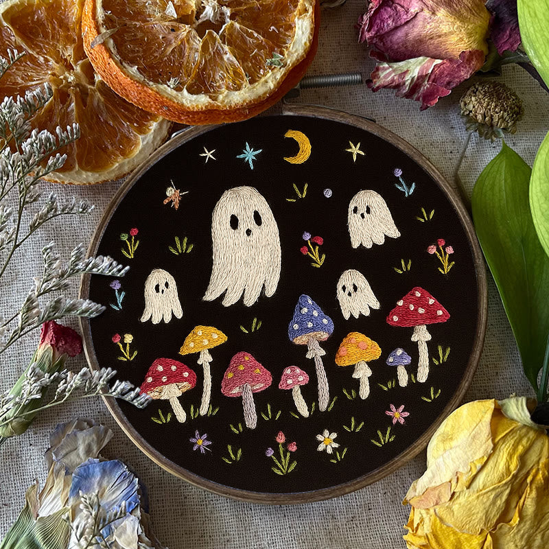Rubbyoo Embroidery Kit - Halloween Spooky Ghosts | Creative Holiday Decor  - image 1
