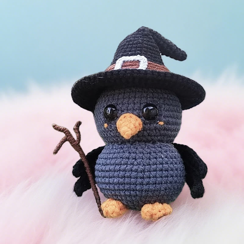 Diy Handmade Magical Wizard Raven Crochet Kit - Perfect Halloweem Gifts | Mini Backpack Accessories - image 4