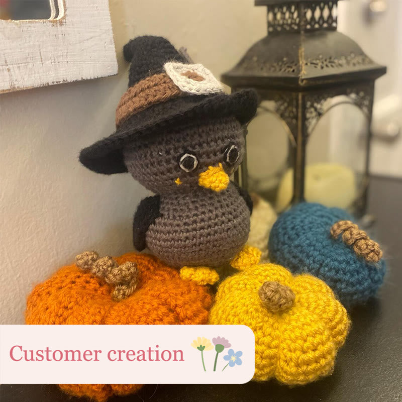 Diy Handmade Magical Wizard Raven Crochet Kit - Perfect Halloweem Gifts | Mini Backpack Accessories - image 6