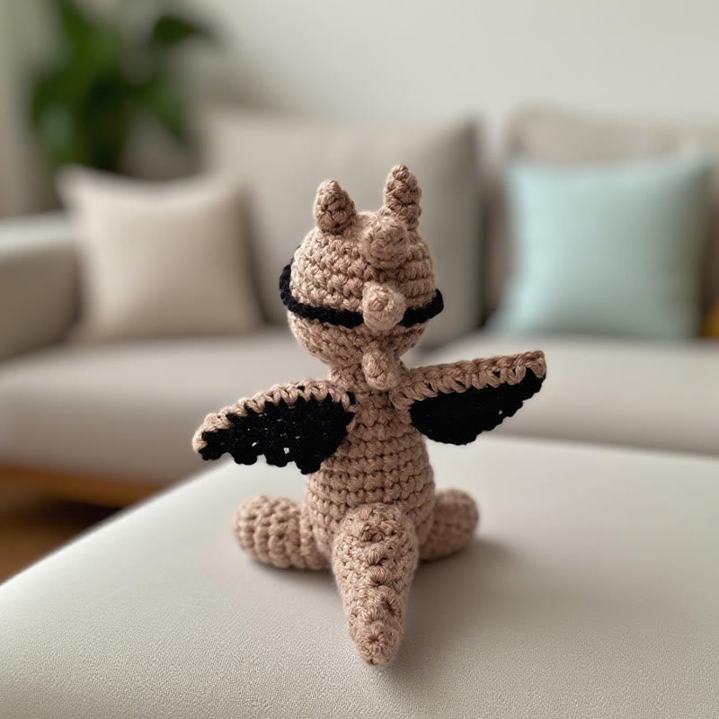 Diy Handmade Stylish Dragon Crochet Kit - Creative Animal Handicraft | Easy Crocheted Doll For Kids - image 2