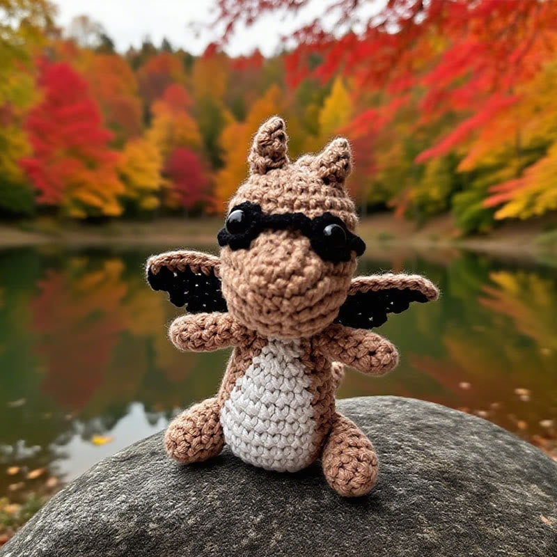 Diy Handmade Stylish Dragon Crochet Kit - Creative Animal Handicraft | Easy Crocheted Doll For Kids - image 3