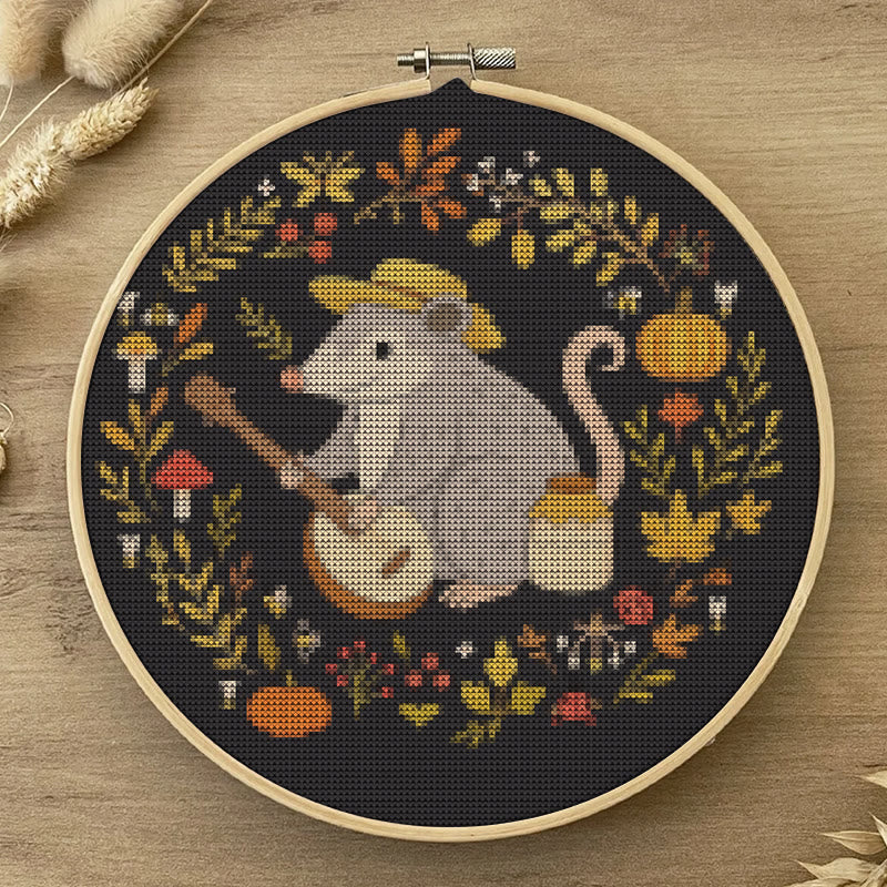 Cross Stitch Kit - Music Mouse | Adorable Animal Needlework | Perfect For Handmade Crafters - image 1