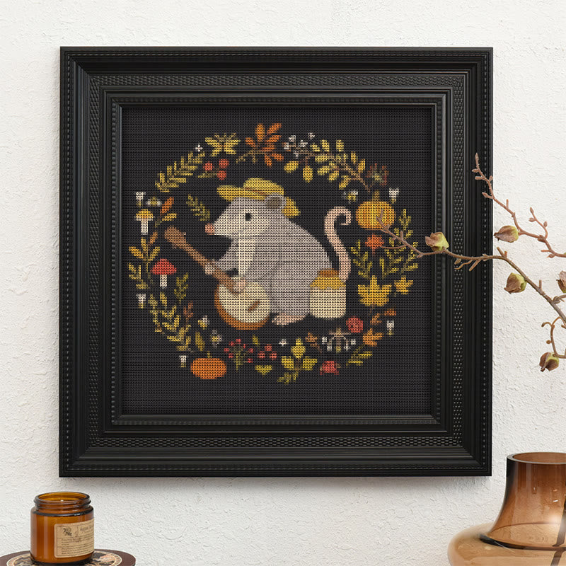 Cross Stitch Kit - Music Mouse | Adorable Animal Needlework | Perfect For Handmade Crafters - image 9