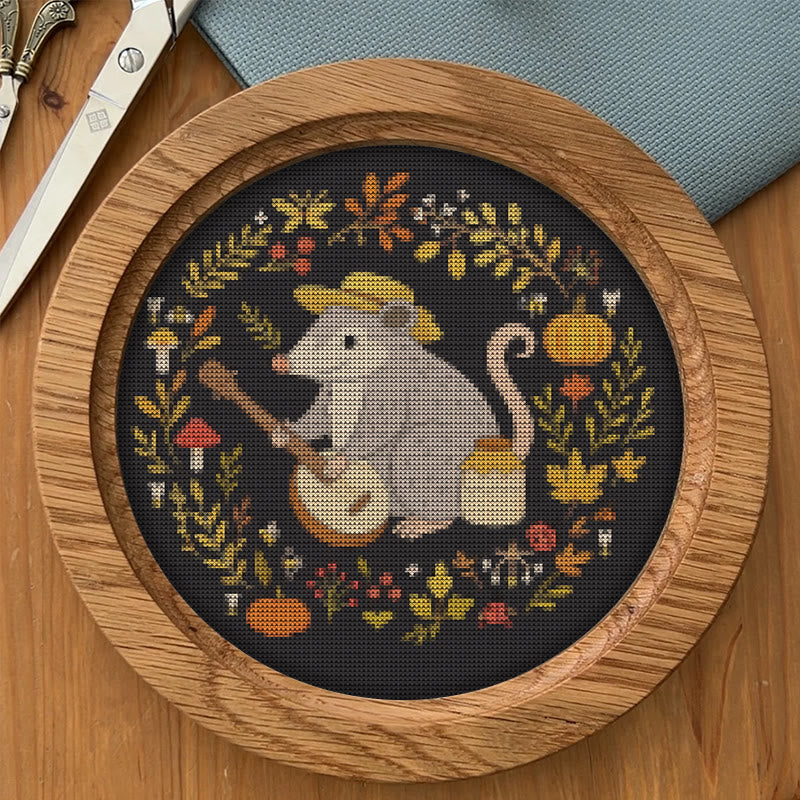 Cross Stitch Kit - Music Mouse | Adorable Animal Needlework | Perfect For Handmade Crafters - image 8