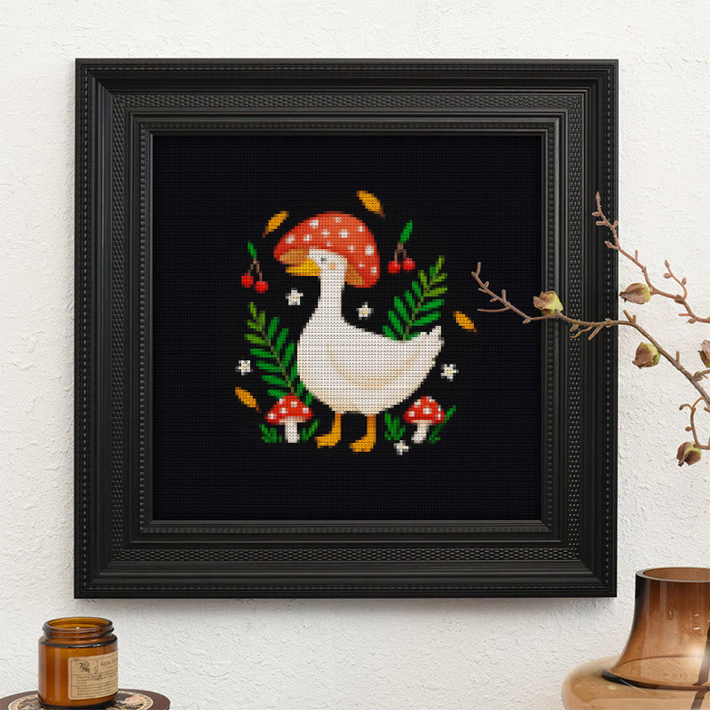 Cross Stitch Kit - Mushroom Goose | Unique Animal Stitch Craft | Perfect Gifts For Sewing Lovers - image 9