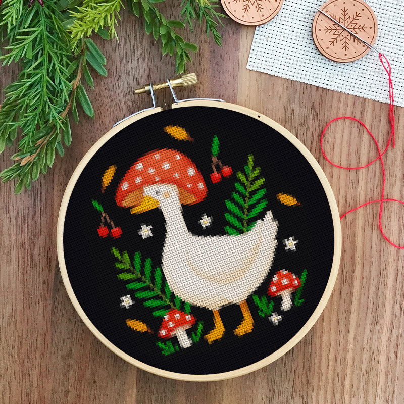 Cross Stitch Kit - Mushroom Goose | Unique Animal Stitch Craft | Perfect Gifts For Sewing Lovers - image 7