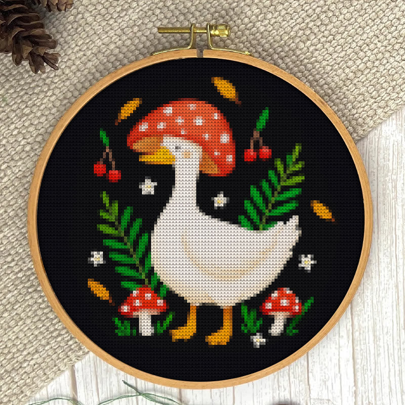 Cross Stitch Kit - Mushroom Goose | Unique Animal Stitch Craft | Perfect Gifts For Sewing Lovers - image 3