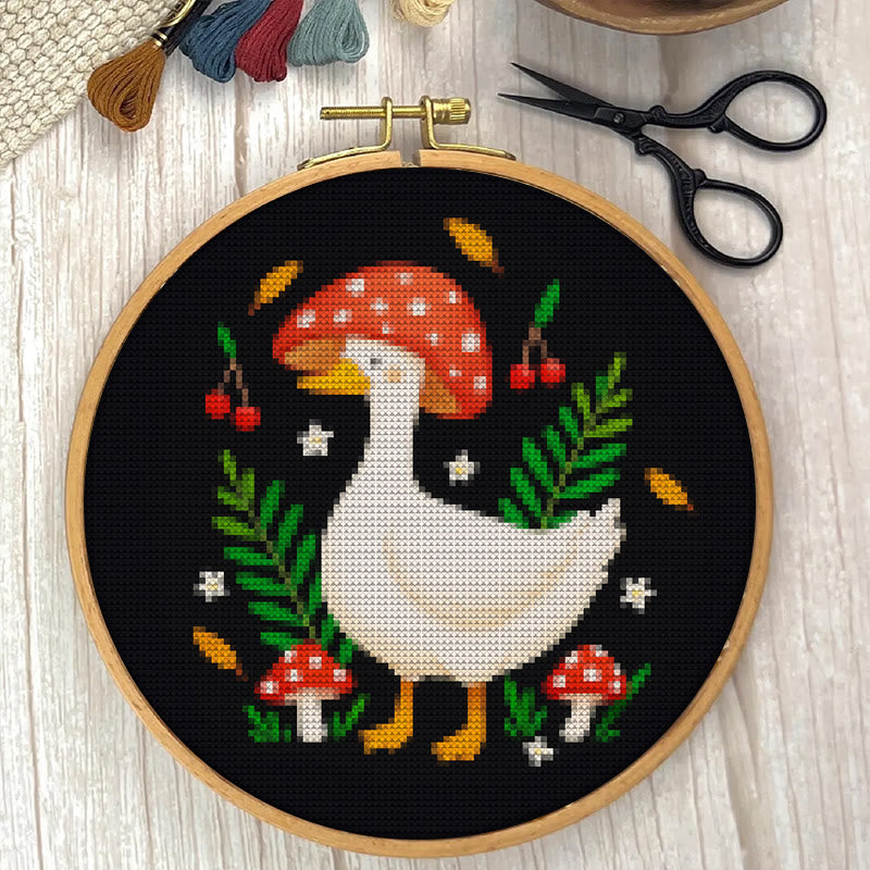 Cross Stitch Kit - Mushroom Goose | Unique Animal Stitch Craft | Perfect Gifts For Sewing Lovers - image 5