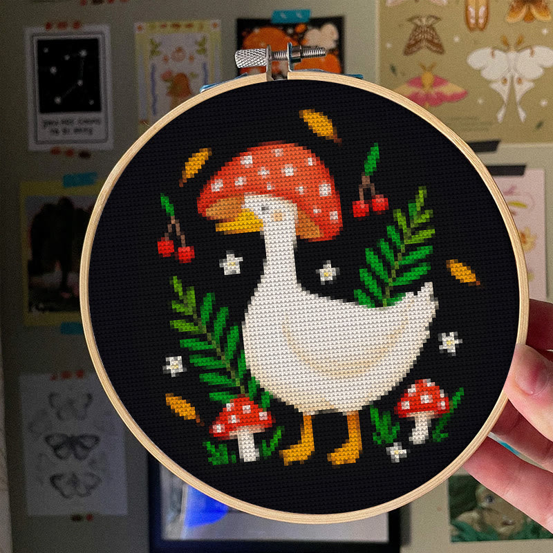 Cross Stitch Kit - Mushroom Goose | Unique Animal Stitch Craft | Perfect Gifts For Sewing Lovers - image 8