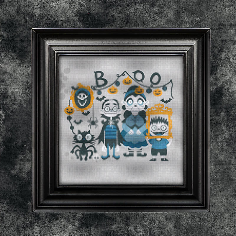 Cross Stitch Kit - Halloween Creepy Vampire | Perfect For Wall Decor | Diy Handmade Artwork - image 6