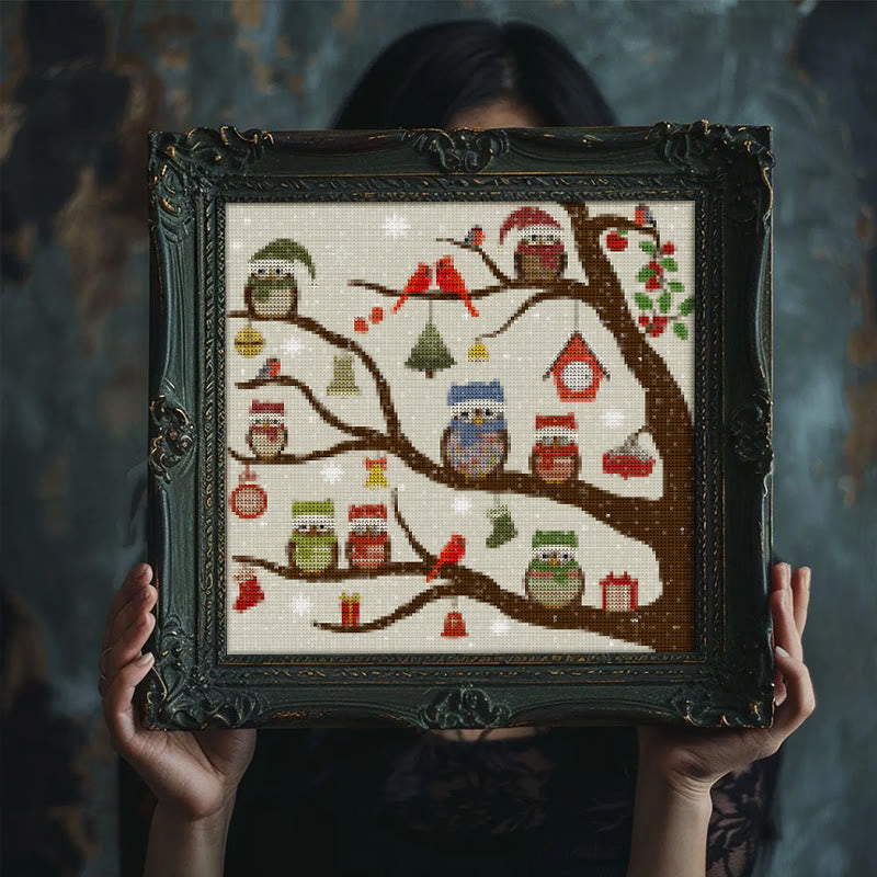 Cross Stitch Kit - Christmas Eve | Animal Handicraft | Nice Christmas For Friends - image 6