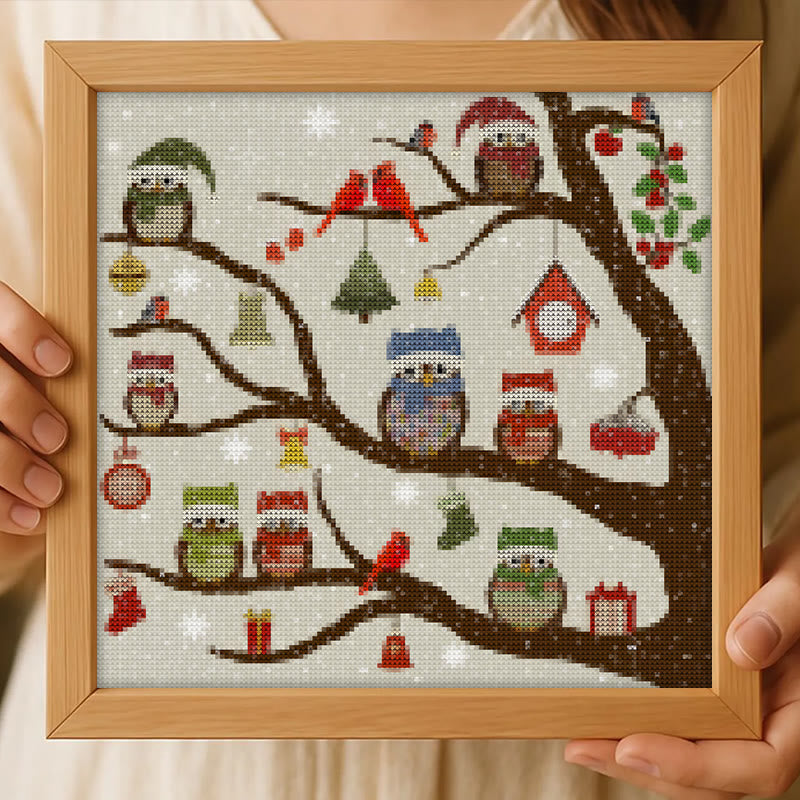 Cross Stitch Kit - Christmas Eve | Animal Handicraft | Nice Christmas For Friends - image 8