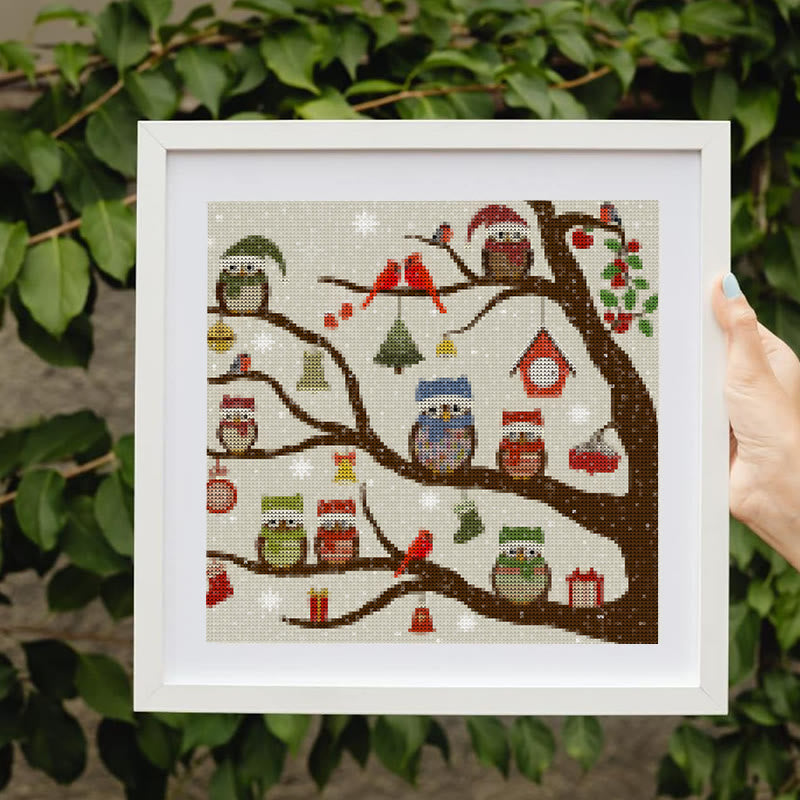 Cross Stitch Kit - Christmas Eve | Animal Handicraft | Nice Christmas For Friends - Christmas Eve - image 2