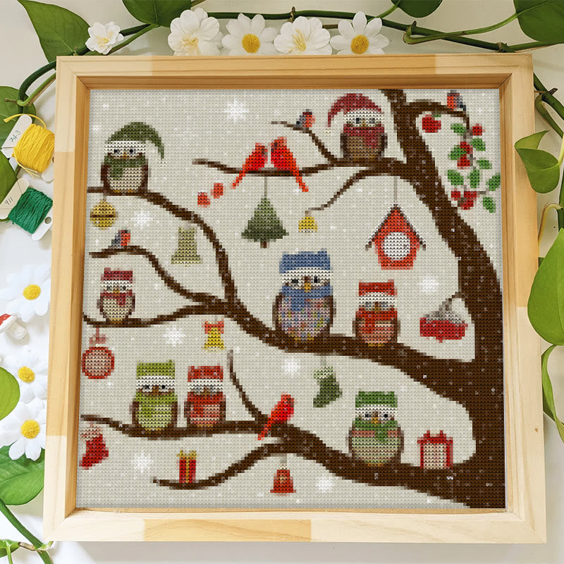 Cross Stitch Kit - Christmas Eve | Animal Handicraft | Nice Christmas For Friends - image 1