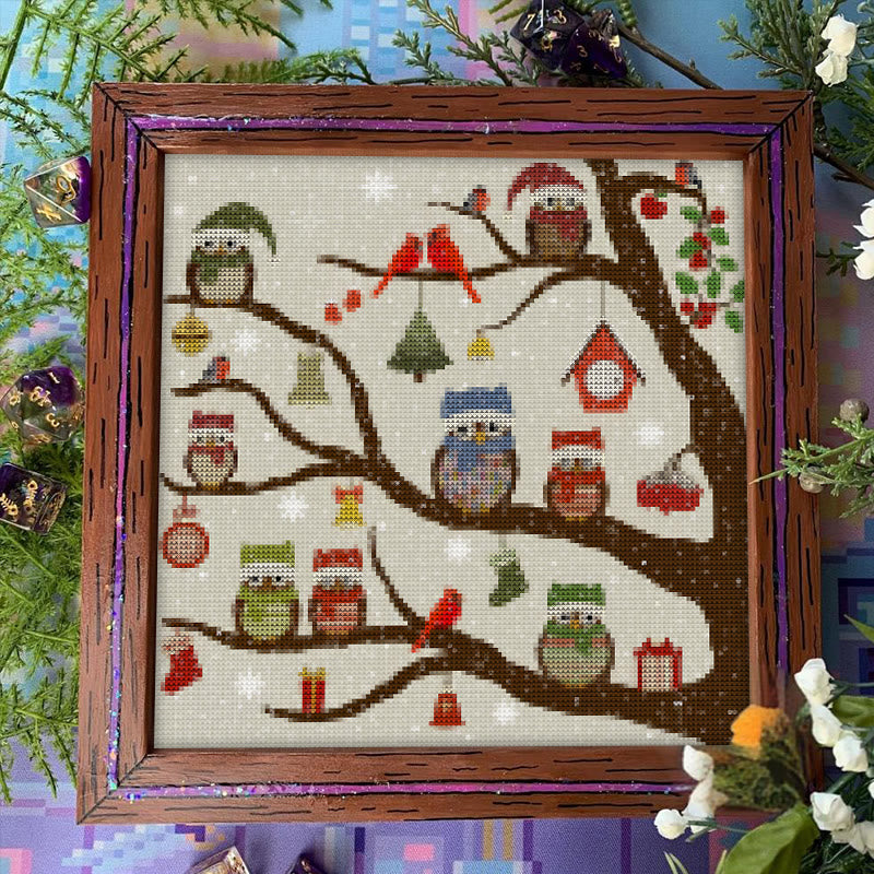 Cross Stitch Kit - Christmas Eve | Animal Handicraft | Nice Christmas For Friends - image 0
