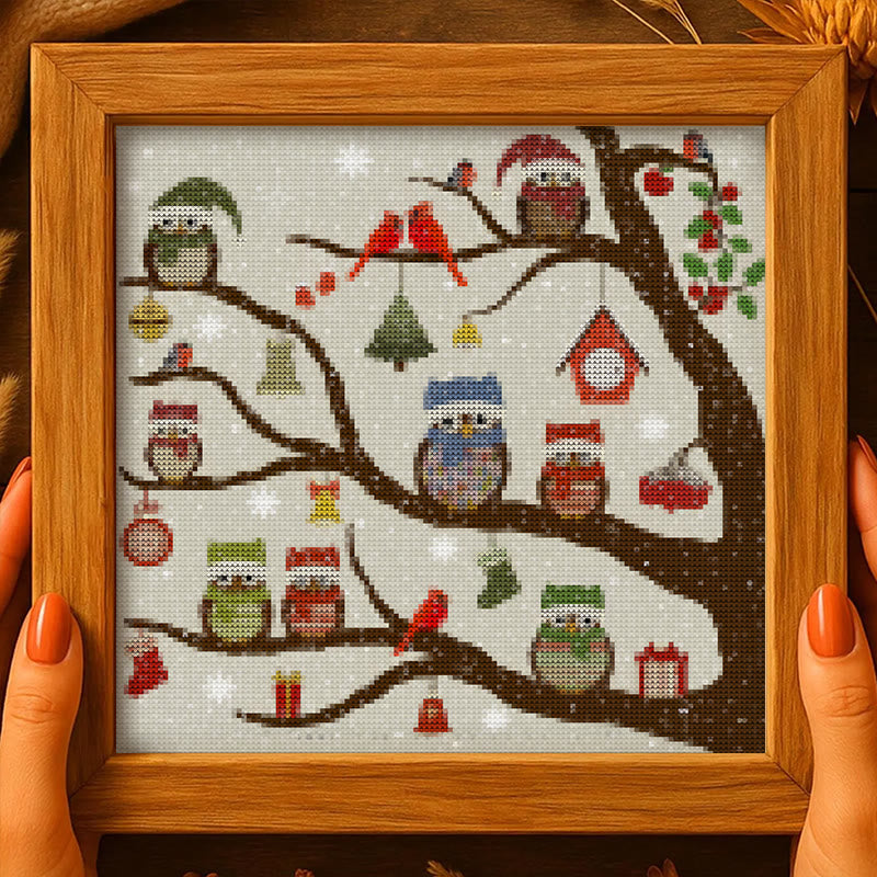 Cross Stitch Kit - Christmas Eve | Animal Handicraft | Nice Christmas For Friends - image 5