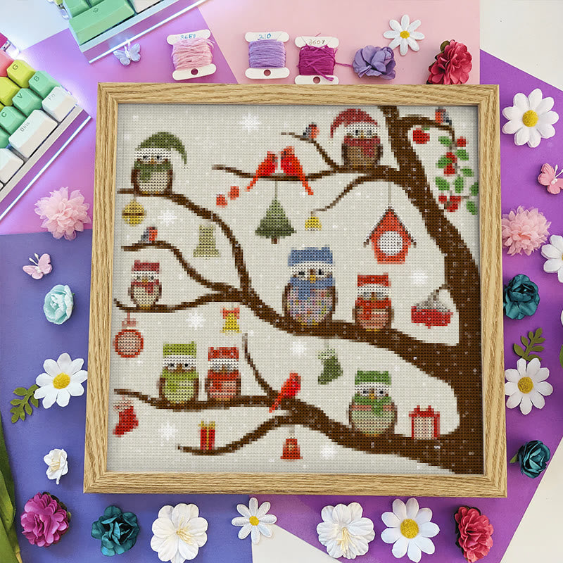 Cross Stitch Kit - Christmas Eve | Animal Handicraft | Nice Christmas For Friends - image 3