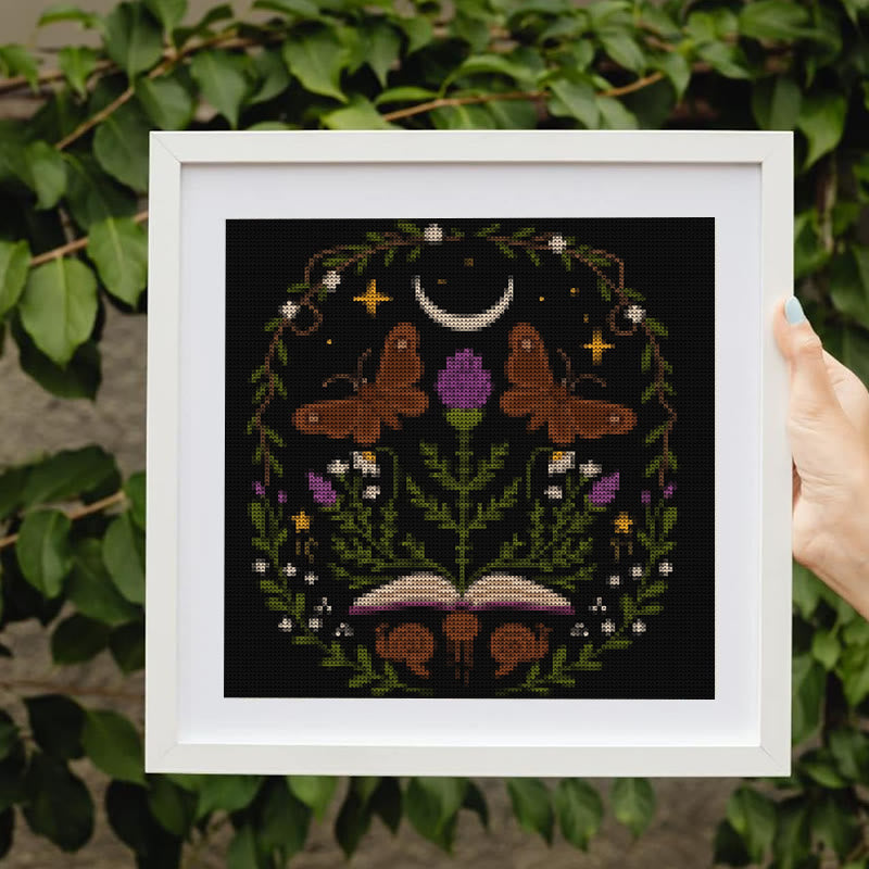 Cross Stitch Kit - Flowers And Butterflies | Beginner Needlework Set | Home Ornament Handicraft - Flowers And Butterflies - image 0