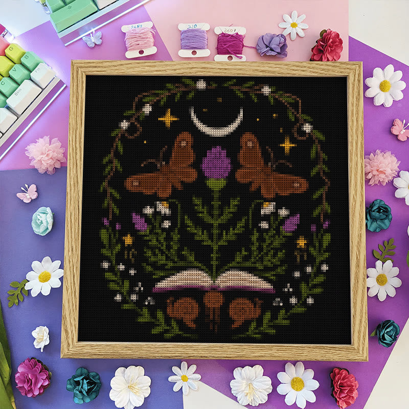 Cross Stitch Kit - Flowers And Butterflies | Beginner Needlework Set | Home Ornament Handicraft - image 7