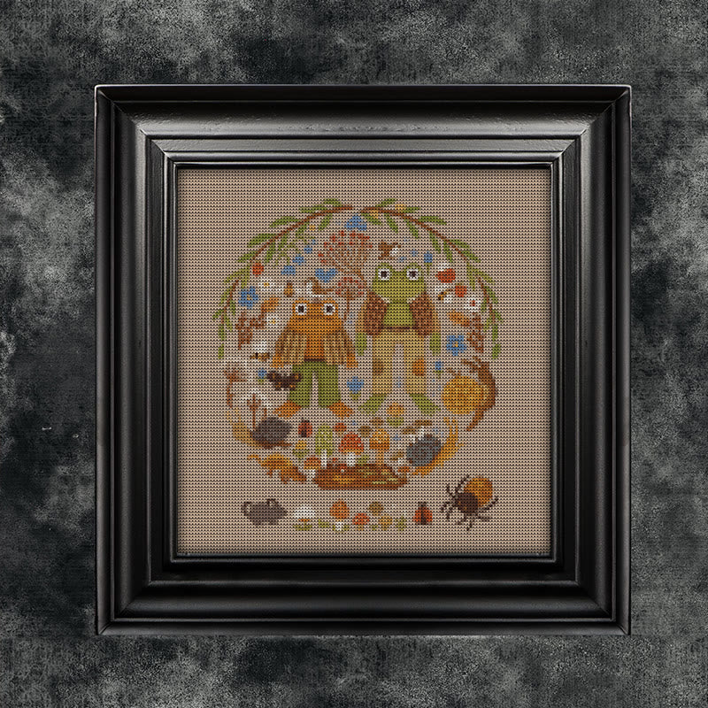 Cross Stitch Kit - Forest Frogs | Unique Animal Handicraft  | Starter Needle Craft - image 6
