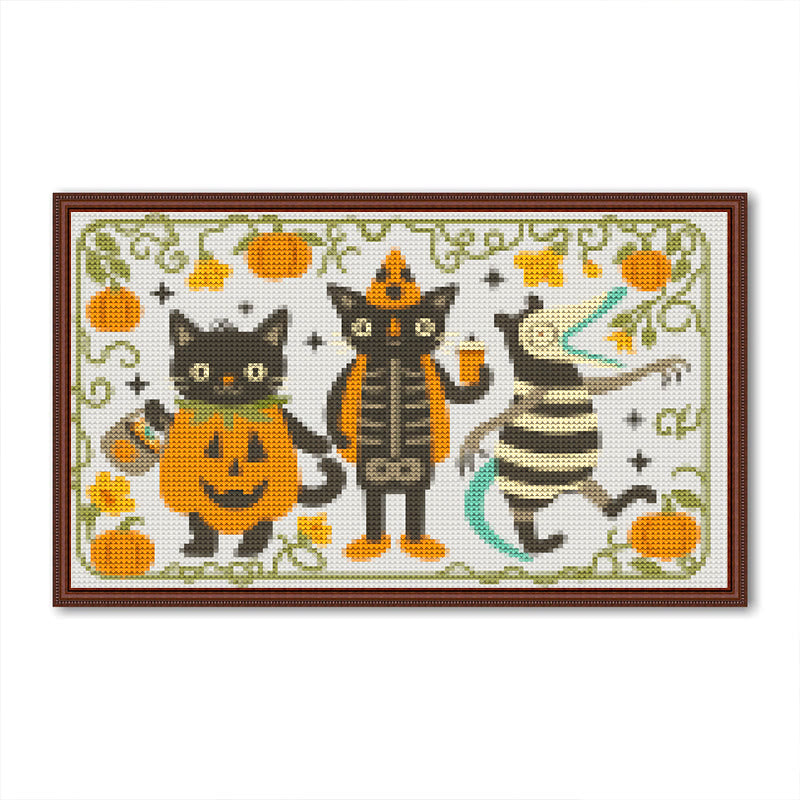 Cross Stitch Kit - Halloween Black Cat | Halloween Desk Decor | Handicraft Gifts For Crafter - image 9