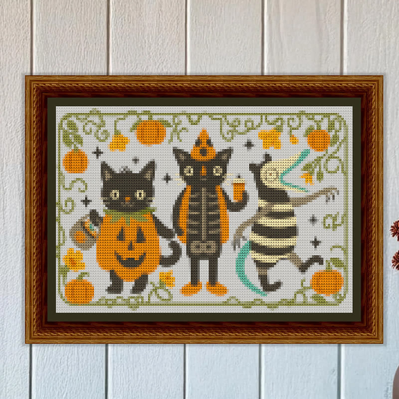 Cross Stitch Kit - Halloween Black Cat | Halloween Desk Decor | Handicraft Gifts For Crafter - image 7