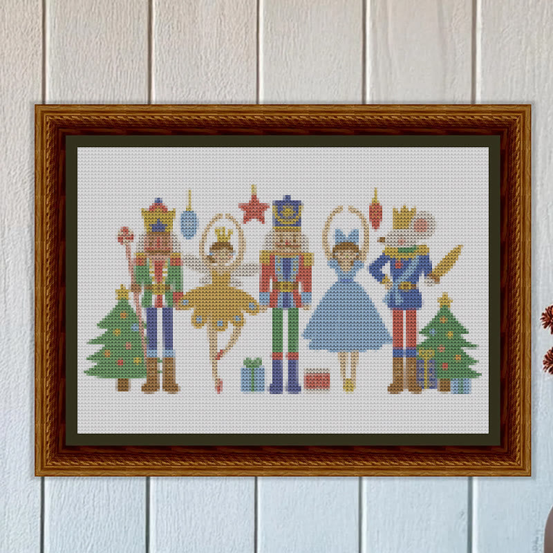 Cross Stitch Kit - Princesses And Guards | Christmas Needle Artwork | Perfect As Wall Decor - image 2