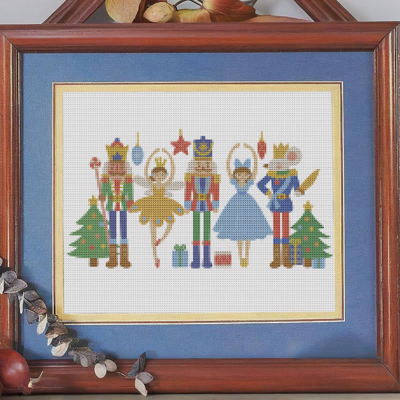 Cross Stitch Kit - Princesses And Guards | Christmas Needle Artwork | Perfect As Wall Decor - Princesses and Guards - image 1
