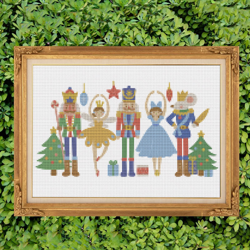 Cross Stitch Kit - Princesses And Guards | Christmas Needle Artwork | Perfect As Wall Decor - image 0