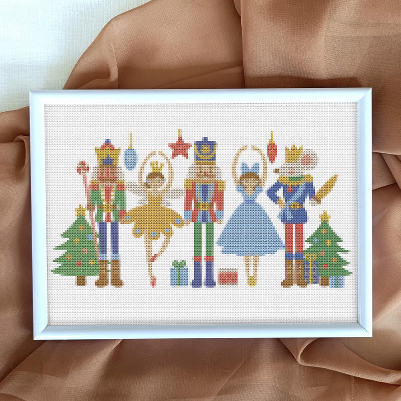 Cross Stitch Kit - Princesses And Guards | Christmas Needle Artwork | Perfect As Wall Decor - image 3