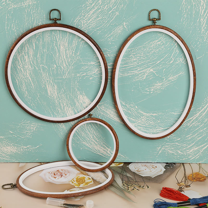 Oval Embroidery Hoop - Diy Sewing Frame | Multiple Sizes Cross Stitch Hoop | Perfect For Wall Hanging | Handmede Starter Gifts - image 3