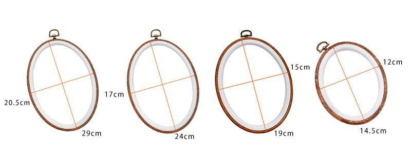 Oval Embroidery Hoop - Diy Sewing Frame | Multiple Sizes Cross Stitch Hoop | Perfect For Wall Hanging | Handmede Starter Gifts - image 9