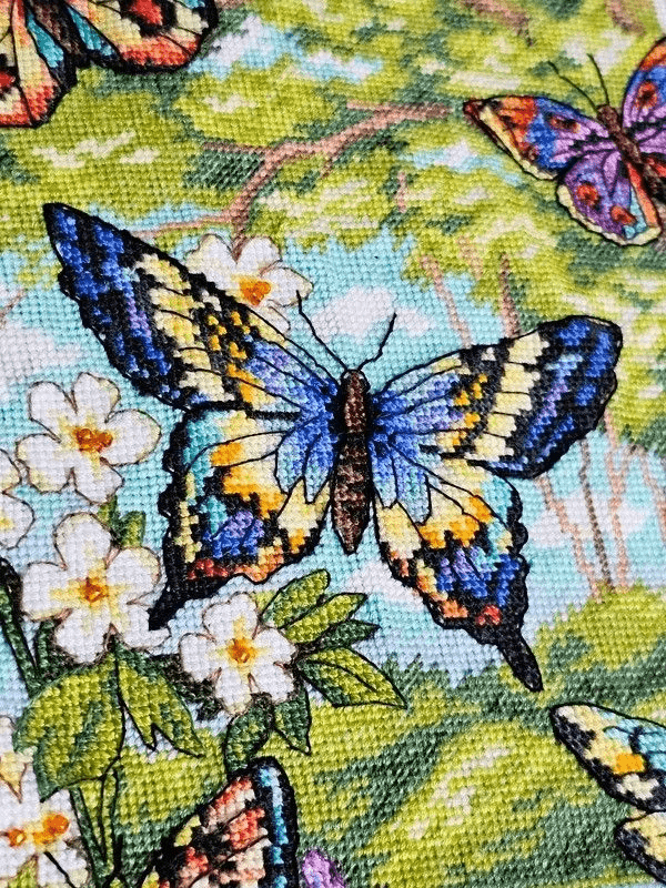 Cross Stitch Kit - Forest Butterfly | Nice Sewing Craft | Perfect For Needle Beginner - image 3